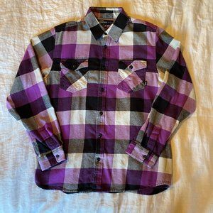 Vans Plaid Flannel Long Sleeve Button Down
